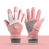 Guantes de Ciclismo de Otoño e Invierno para Niños, Ciclismo al Aire Libre con Felpa Adicional, Cálidos, Cortavientos y a Prueba de Frío, Palma Resistente al Desgaste y Antideslizante