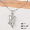 Colar de Aço Inoxidável Pingente de Lua Fresca e Sonhadora Estrela de Quatro Pontas Coração Cetro Borboleta Colar Feminino da Moda para o Dia a Dia