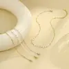 Collar de Cadena para Clavícula con Perlas Barrocas Europeas y Americanas, Cadena de Sonrisa Transfronteriza, Diseño de Joyería Simple, Versátil y Moderno