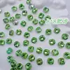 Rhinestones para decoración de uñas de color verde claro, con base puntiaguda, formas variadas, verde translúcido, decoraciones populares y lujosas de rhinestones para uñas