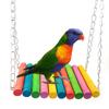 Brinquedo de morder para papagaios de pequeno e médio porte ponte suspensa balanço ponte suspensa balanço corrente balanço atacado