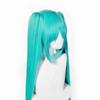 En stock primer sonido futuro cos peluca MIKU mapache cabeza de simulación pinza de tigre cola de caballo al por mayor primera generación de cabello