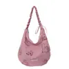 Bolsa de Ombro Feminina de Verão Grande Capacidade Casual sob o Braço com Toque de Luxo, Estilo Coreano Ins para o Dia a Dia