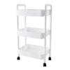 Carrito de Almacenamiento Multifuncional con Ruedas Estante para Comida de Cocina Estante para Espacios Pequeños Baño Artículos de Tocador Cosméticos Estante de Almacenamiento Multicapa