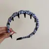 Faixa de Cabeça de Veludo Simples e Elegante de Aba Larga para Mulheres, Nova Faixa de Cabelo Primavera e Outono 2025, Faz o Rosto Parecer Menor, Acessório de Cabelo Antiderrapante
