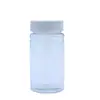 Botellas de Bambú Transparente de Boca Ancha con Juntas, Botellas de Plástico, Botellas Dosificadoras Engrosadas, Botellas Selladas con Cápsula de PET para Muestras en Polvo