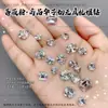 Pedras de strass em formato de ovo de pombo sem base, produto acabado, pedras de strass K9 brilhantes aplicadas à mão, acessórios coloridos ovais para arte de unhas