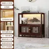 Nuevo mueble de entrada estilo chino, estante de exhibición estilo antiguo, separador de sala de estar, bambú nan vintage, panel de entrada y estante de almacenamiento simple moderno