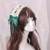 Barraca atacado Faixa de cabelo Lolita Headdress de menina japonesa fofa Acessórios de cabelo Lolita Cosplay empregada Faixa de cabelo de renda