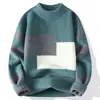 Geração de comércio exterior transfronteiriço Explosões AliExpress suéter novo outono e inverno 2024 suéter gola alta meia masculina lazer Joker