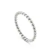 Anillo de Estilo Simple Transfronterizo, Anillo Trenzado de Acero Inoxidable Unisex, Anillo Liso, Diseño de Nicho, Pulsera Anillo de Acero de Titanio