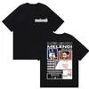 Rapper Melendi Tour 2025 Merch del Álbum Camiseta para Hombre Vintage Gótica de Algodón Y2K para Hombre