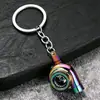Llavero turboalimentado, engranaje turbo, cubo de rueda, disco de freno, amortiguador, pinza, colgante de llavero de coche al por mayor
