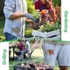 Delantal de Camarero con 3 Bolsillos, Delantal Corto Unisex de Cintura para Mesero, Ropa Duradera para Cocina y Restaurante, Diseño Fácil de Limpiar