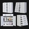 Gabinete de Archivo A4 de 12 Compartimentos con Cerradura, Gabinete de Almacenamiento de Herramientas y Piezas, Gabinete de Oficina de Múltiples Niveles con 24 Ranuras, Gabinete Metálico