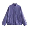 Novo casaco casual de lã feminino estilo europeu e americano, gola alta, versão solta, multicolorido, primavera 2024 5070629