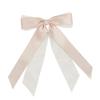 Horquilla de Gasa de Doble Capa con Lazo Estilo Japonés y Coreano para Mujer, Semirrecogido Trasero, Pinza de Pico de Pato, Pinza Superior, Accesorios para el Cabello que Combinan con Todo