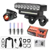 Luz de bicicleta de alto brillo con bocina de alto decibelio, luz de iluminación nocturna para bicicleta, juego de accesorios para equipo de ciclismo al aire libre