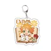 Acuerdo periférico de animación Neverland llavero acrílico colgante transparente joyería transparente linda