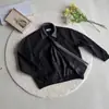 Jaqueta Patchwork Pied-de-Poule Preta para Homem, Jaqueta Curta Cleanfit de Primavera para Voo, Top com Gola Estilo Old Money