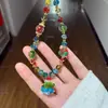 [un Árbol de Navidad] Nuevo Colgante de Árbol de Navidad Colorido y Soñador con Cuentas, Exquisito, de Alta Gama, Versátil y Hermosa Cadena para Teléfono Móvil