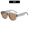Gafas de Sol Cuadradas Retro Simples con Clavos de Arroz Estilo Callejero de Moda Gafas de Sol Europeas Americanas Moda Protección Solar al Aire Libre Personalidad Gafas de Sol Transfronterizas