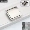 Puxador de prata para tatami, puxador de gaveta oculto, invisível, embutido ou de superfície, redondo, giratório, estilo de luxo leve, com mola