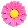 Flores Coloridas Adesivos de Borracha Macia 3D Decorações Planas para Capas de Celular Papelaria Acessórios de PVC 3D Acessórios para Joias DIY