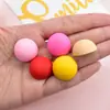 Nuevo Parche Suave de Goma de PVC Semi-3D Semi-Circular Esférico Decorativo Tridimensional Accesorio para el Cabello Broche Accesorios de Joyería DIY