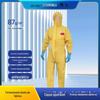 Vestuário de proteção química Junyu GAJ3000 amarelo C-grau vestuário de proteção química antiestático antiácido e álcali fortes macacão para pintura