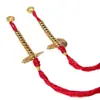 Contador Xizang-Style Cobre Chapado en Oro Dorado Arena Perla Dorada Accesorio Colgante DIY Hecho a Mano Estrella Vajra Luna Accesorio Creativo