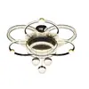 Lámpara de araña con ventilador para sala de estar de lujo minimalista italiano, luz principal de estilo simple moderno para el pasillo, lámpara de ventilador para comedor, accesorios de iluminación Zhongshan