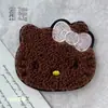 Lindo Felpa Moño Gato Gatito Flequillo Velcro Dulce Niña Frente Lateral Parche para el Cabello Niños