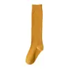 Calcetines de pantorrilla para mujer para todas las estaciones, finos para estilizar la pierna, estilo japonés moderno, largos hasta la mitad de la pantorrilla, calcetines Jk, Medias negras, Calcetines por encima de la rodilla al por mayor