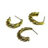 Aretes DIY de Nueva Llegada con Forma de C de Latón Pendientes Europeos y Americanos Clavos para Orejas Nicho Venta Caliente Huesos Exagerados con Forma de Serpiente