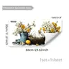 Nuevas Pegatinas Creativas de Conejito de Pascua y Mariposas para Ventanas, Escaparates, Puertas de Cristal, Decoraciones Festivas, Pegatinas Electrostáticas para Vidrio