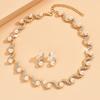 Joyería al por mayor transfronteriza Europa y Estados Unidos explosiones damas perla de imitación en forma de S joyería nuevos accesorios de boda nupcial 985#