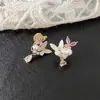 Brincos Super Fada Doces de Concha Zircônia Borboleta Gota d'Água para Mulheres 2025 Novo Estilo Quente Exquisitos Brincos de Zircônia de Alta Qualidade para Mulheres