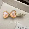 Presilha de Cabelo Colorida Transparente de Acrílico em Formato de Coração Clipe Lateral Urso Flor Pato Bico Pesado Fofo Acessório de Cabelo para Mulheres