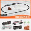 Simulación estacionamiento de tren de alta velocidad juego de tren eléctrico para niños pista modelo de tren de vapor retro juguete para niño