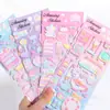 Diário Manual Ythb Desenho Animado Tridimensional Espuma Planeta Manual Máquina Adesivo Decoração de Mala Diário Adesivo Infantil