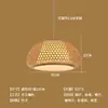 Diseño de Restaurante Estilo Zen con Sombrero de Paja, Habitación Moderna Simple, Dormitorio Creativo Estilo Wabi-Sabi, Lámpara Colgante de Barra de Bar Francesa con Hoja de Loto