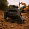 Cubo cribador para excavadora Jining Xingchuang Pc60 en Venta, Cubo cribador Tipo Tambor Giratorio para Limpieza y Cribado de Sedimentos de Río