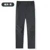 Novas calças casuais à prova de vento com forro de fleece para outono e inverno, espessadas para aquecimento, resistentes ao desgaste, com forro de fleece para reter o calor, resistir ao frio, e são respiráveis e absorvem o suor