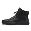 En stock talla grande zapatos directos de fábrica para hombre botas de cuero combinan con todo zapatos casuales tipo Martin para hombre zapatos de cuero de caña alta hasta la pantorrilla