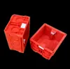 Caja de empotrar sin marco con orificio de posicionamiento 86 caja inferior Casete 50 base de cableado para enchufe de interruptor 38 caja de montaje empotrada
