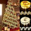 Accesorios de Decoración Navideña Cinta de Doble Capa con Luces para Decoración de Fiesta Navideña Decoración de Árbol de Navidad Cinta Luminosa Adornos Colgantes