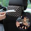 Deusa Famosa da Internet Caixa de Lenços para Carro Jacquard Multifuncional Caixa de Papel Pendurada Caixa de Lenços para Porta-Braço de Carro DIY