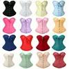 Top corset mais vendido internacionalmente, jacquard barroco azul safira com laço, modelador de cintura e corpo, design de barbatanas estilo francês