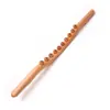 Rodillo de Madera de Haya Palo Universal de Madera para Dragado de Meridianos Palo Raspador de Espalda Palo Raspador para el Hogar